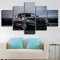 runtooer Bilder Dekorative malerei Spray malerei leinwand malerei 5 stück BMW M4 Leistung Super Auto Leinwand Wandbild, Möbel Art Deco, Rahmen