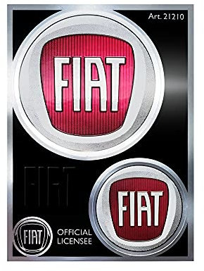 Fiat Adesivi Ufficiali 2 Loghi, 94 x 131 mm