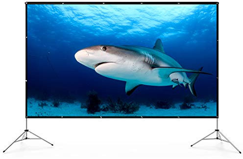 Projector Screen 150 Inch 300 x 220 cm 4:3 No Folds Portable Projection Screen 4K HD 3D Projection
