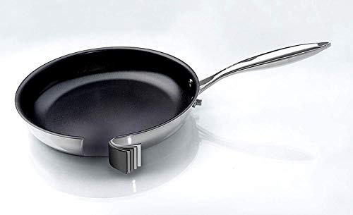 ITN Classic 24 cm Profi-Bratpfanne mit 3-Fach Antihaftbeschichtung – 5-Ply Edelstahl-Pfanne für alle Herdarten geeignet, Anti-Haft Pfanne mit - Made in Germany