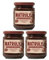 NATRULY Crema de Avellanas y Cacao Sin Azúcar y Sin Edulcorantes, Endulzada con Fibra de Achicoria, Sabor Chocolate con Leche (Pack 3*300g)