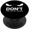 Luchy Don't Touch My Phone Klappbarer Ständer für Handy und Tablet PopSockets Klebender PopGrip Schwarz