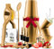 Bar Set Cocktail Shaker Set, Stainless Steel Mixology Bartender Kit, 16 Piece Cocktail Kit, Gold Cocktail Set, Bar Tools: 30oz Martini Shaker, Muddler, Bar Kit Cocktail Book, Jigger and Pourers