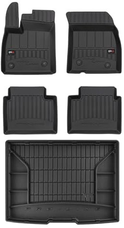 OMAC Fußmatten & Kofferraumwanne Set für Ford Focus mk4 2019-2025 5tür Schwarz