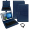 Schutzhülle QWERTZ Bluetooth Tastatur kompatibel für Amazon Fire HD 10 /Plus 2021 Hülle Cover Tablet Tasche 10.4 Case Keyboard kabellos Ultra deutsches Layout, Farben:Blau