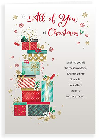 Regal Publishing C85590 Klassische Weihnachtskarte für alle, 22,9 x 15,2 cm