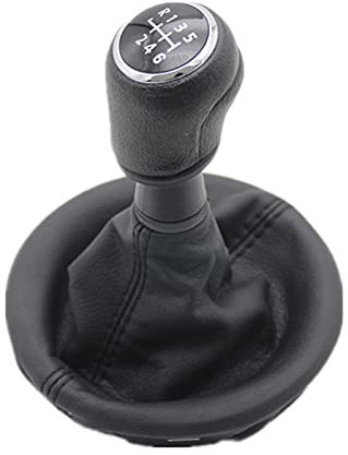 Schaltknauf Für VW Für Transporter Für Multivan Für Caravelle T5 2003-2009 6 Gang Auto Schaltknauf Mit Lederstiefel Automatik Schalthebel