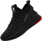 BAOLESEM Sicherheitsschuhe Herren S3 Arbeitsschuhe Herren Damen Leicht Atmungsaktiv Sportlich Schutzschuhe mit Stahlkappe Sneakers,677B Schwarz,EU44