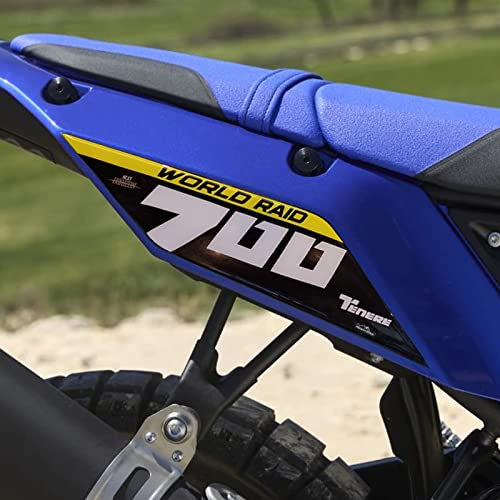 Resin Bike Aufkleber für Motorrad Kompatibel mit Yamaha Tenere 700 World Raid 2022-2025. Seitenschutzgitter vor Stößen und Kratzern. Paar 3D-Harzklebstoff - Stickers - Made in Italy