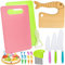 SelfTek Lot De 18 Couteaux De Enfants, Kit Couteaux de Sécurité, Ustensile Cuisine Enfant, Montessori Couteau Enfant, Idéal pour Petits Chefs