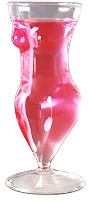 2 Pièces Verres à Vin Corps Féminin Verres à Cocktail Femmes Nues Verre Champagne Gobelet Tasses à Boire pour la Maison Bar Fête Décor(Transparent)