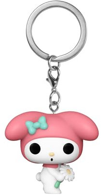 Funko POP! Keychain: Hello Kitty - My Melody - (Spring Time) - Neuartiger Schlüsselanhänger - Vinyl-Minifigur Zum Sammeln - Strumpffüller - Geschenkidee - Offizielle Handelswaren - Cartoons Fans