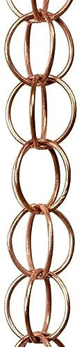 Cadena de lluvia para canalones de patio, cenadores decorativos de repuesto para bajantes, copa de lluvia, cadena de desvío de agua, U2C9, toldos, cobertizos de 1 m