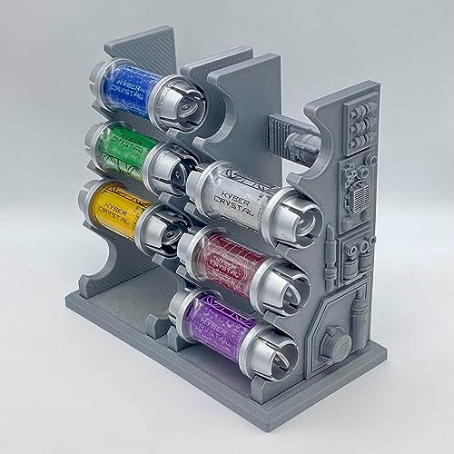 Eight Kyber - Soporte para exhibición de cristal, color plateado