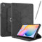 Netany Funda para Samsung Galaxy Tab A7 Lite 8.7 Pulgada 2021 con lápiz Capacitivo, Piel sintética con Tapa función Atril Soporte para lápiz Árbol de La Vida Funda - Negro