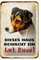 mrdeco Metall Schild 12x18cm gewölbt Hund dieses Haus bewacht Jack Russel Schild