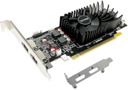 QTHREE Radeon R7 240 Scheda grafica, 2G, GDDR5, 128-bit, 2X HDMI, PCI-Express x8 3.0, Scheda video für PC, GPU Graphics Card