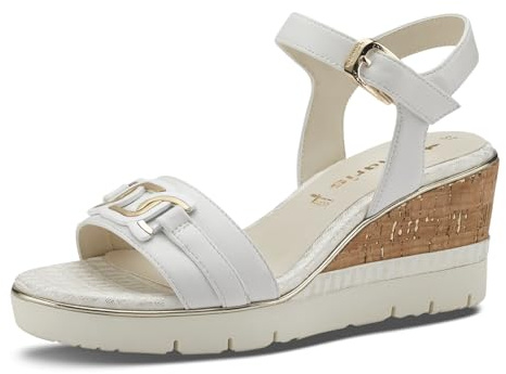 Tamaris Damen Klassische Ballerinas, Frauen Flats,Comfort Lining,TOUCHit-Fußbett,Slip-ons,klassisch elegant,Ballerinen,White,37 EU