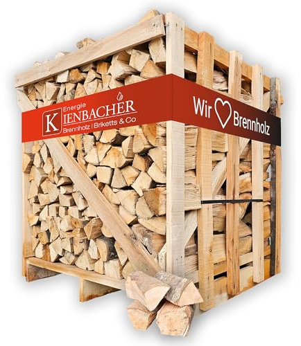 4 Boxen Brennholz 1 RM Box Kaminholz Buche 25cm für die Heizsaison 2025/2026 ofenfertig gespalten Kaminholz Holz Feuerholz Scheitholz Kaminfeuer Lagerfeuer Ofen | Energie Kienbacher (4 RM)