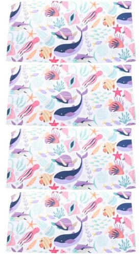 MAGICLULU 4 Piezas Toalla De Playa Toalla De Baño De Microfibra Largo Toallitas Bebe Toalla De Piscina Toallas De Natacion Toallas De Baño para Bebés Lavable Poliéster