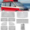 Opaltool Oscurante Termico Interno per VW T5 T6, 8 Pezzi SWB Parasole per Parabrezza Resistenti ai Raggi UV per la Privacy e il Controllo Della Temperatura