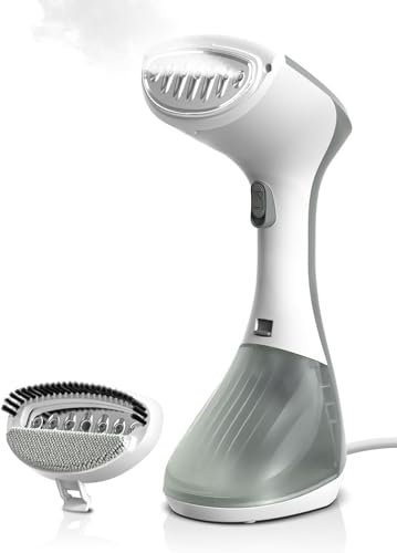 CONOPU Dampfglätter, 1300W Steamer Dampfglätter mit 260ml Wassertank, Dampfbügeleisen für Kleidung in horizontaler & vertikaler Ausrichtung, 2 Dampfmodi Garment Steamer, Grau