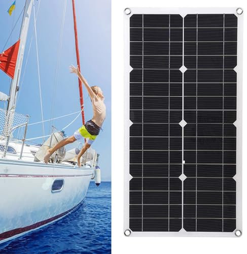 Panneau Solaire 250 W avec contrôleur de Tension de Chargeur 30 A, kit Solaire Pliable, Alimentation de Secours pour Camping-Car, Voyage, pêche
