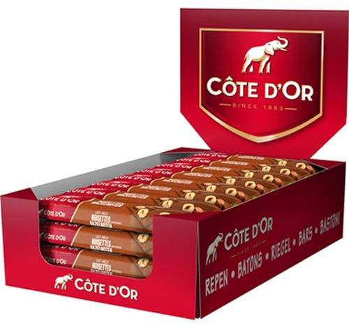 Côte D'Or Barre chocolat lait noisettes 45 g x 32