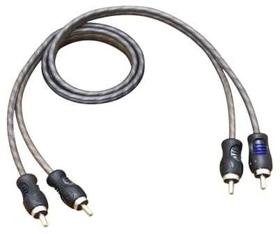 RECOIL RCI21 Car RCA Cable OFC 2-Channel 1ft (0.3m) Twisted Pair