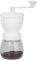 Manual Coffee Grinder, Portable Coffee Grinder, Adjustable Coarseness Ceramic Mill Coffee Grinder with Transparent Storage Jar, for Home,School,Office (White)