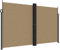 vidaXL Seitenmarkise, Sichtschutz Ausziehbar, Windschutz Sonnenschutz für Garten Balkon Terrasse, Seitenrollo Seitenwandmarkise, Taupe 200x600cm