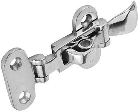 316 Stainless Steel Toggle Clamp Latch Catch Anti Rattle Hasp Boat Yacht Hardware Universal Strong High Reliability Marine Grade Silver