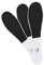 Double-Sided Foot Files Footfiles for Hard Skin Remover Foot Dry Skin Remover Feet Foot Rasp File Dead Skin Remover Foot Scrubber Hard Skin Remover Foot Care for Wet Dry Cracked Feet (Pack Of 3 White)