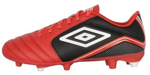 Umbro Herren Classico 12 Fg Fußball-Stollen, Rot/Weiß/Schwarz, 45 EU