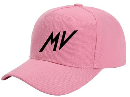 TGFQINAM Unisex-Snapback-Mütze Baseballkappe Für MV Leichte Dad-Mütze Grafische Unifarben Verstellbare Trucker-Mütze Loch Für Pferdeschwanz Atmungsaktive Polomützen-Pink Color||One Size
