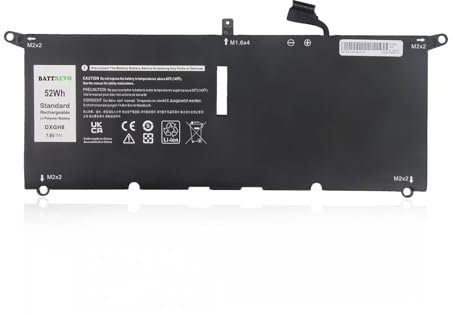 BATTREVO DXGH8 Laptop Akku für Dell XPS 13 9380 9370 7930 Inspiron 13 7390 7391 2-in-1 5390 5391 7490 Latitude 3301 E3301 XPS13-9370 Vostro 13 5390 5391 5000 H754V 0H754V G8VCF P82G HK6N5 0H754V