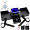 UUEMB Rosa Eterna, Blu Rose Stabilizzata Confezione Regalo con Collana a Cuore e Orecchini, San Valentino Festa della mamma Anniversario Regali di compleanno per mamma Moglie Sorella Donna