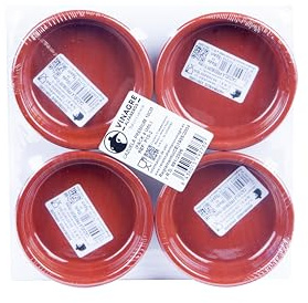 Terracotta Set of 12x 10cm Rustic Cazuela Clay Pans Terracotta Tapas Bowls Serving Dishes, Ceramic