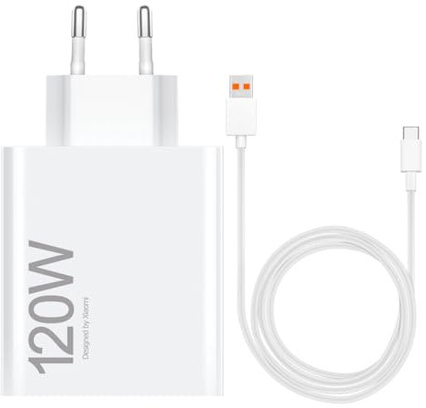 für Original Xiaomi 120w Hypercharge Combo Type A Schnellladegerät Turbocharge Adapter mit USB C Ladeekabel Model MDY-14-EE, BHR9462EU