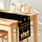 Lets Joy Jugendweihe Tischläufer, 30 x 270cm Jugendweihe Deko, Alles Gute zur Jugendweihe Endlich Erwachsen Tischläufer, Schwarz Gold Jugendweihe Tischläufer, Ornament für Jugendweihe Party Deko