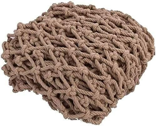 Kletternde Gurtbänder Kletterseilnetz for Baumhaus, Kindersicherheitsnetz, Balkonschutznetz, Hanf-Ladungsnetz, Gartendekoration, Kindersicherheitsnetz Gewebtes Trenngitter Sisalseil Zaungeflecht(3m*3m