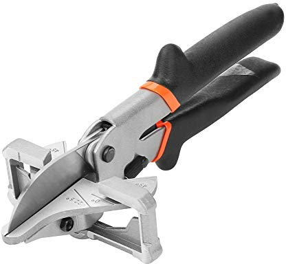 Multi -Winkel -Schneider Hand Tool for PVC Cable Duct, Decorative Wood Stainless Steel Vane/Wing, Adjustable Angle 0 ° 135 °