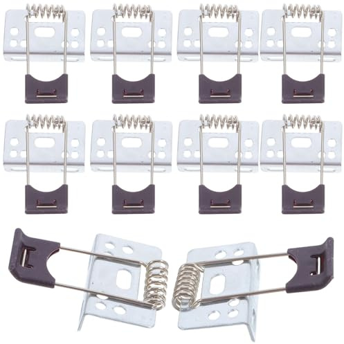 MOTHNUR 10 Stück Teiliges LED Panel Lampen Federclip Einbau Spring Clips Kompatibel mit Downlight Einbaurahmen Federnde Halterung für Flache Deckenleuchten Zubehör für LED Einbaustrahler