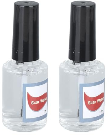 Alomejor Liquide de Maquillage pour Cicatrices, Effet Réaliste pour Fêtes Costumées Halloween, 15 Ml X 2, Eau de Cicatrice Effrayante pour Maquillage à Effets Spéciaux
