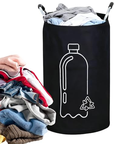 Generico Papelera De Cocina - Recolector De Botellas De 82 Litros, Contenedor De Reciclaje Interior Duradero, Organizador De Basura Con Mango De Aluminio | Estación De Clasificación Gar