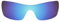 Revant Verres de Rechange Compatibles avec Oakley Batwolf, Polarisés, Elite Bleu Glacier MirrorShield