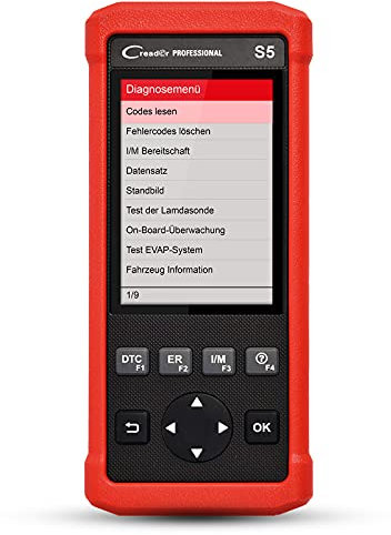 LAUNCH Europe CRP S5 OBD2 Tester KFZ Diagnosegerät für alle Steuergeräte DTC Diagnose, Rot
