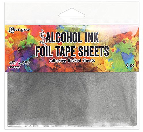 Ranger 4.25 x 5.5 Tim Holtz Alcohol Ink Foil Tape Sheets, Multicolor