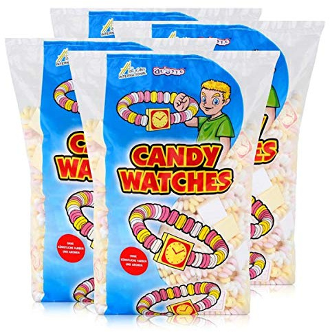 Sweet Stories Traubenzuckeruhren 1,45 kg - Candy Watches (4er Pack)