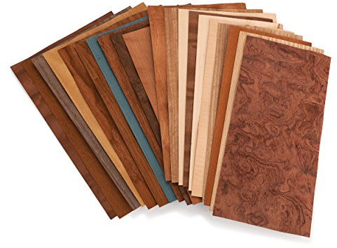 Sauers Mixed Variety Domestic & Exotic Veneer Pack, 10 sq ft Pack